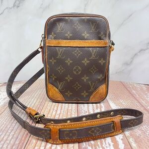 Louis Vuitton Danube Monogram Canvas Crossbody Bag Authentic with Certificate